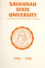 Savannah State University Bulletin: General Catalog Issue, 1996-98