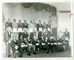 Group photograph of members of T. P. Harris Lodge #69 F. & A.M. Los Angeles, California