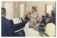 Wynton Marsalis and a Band Playing at Commencement Event, 2001