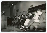 Jessie Jackson and Thomas W. Cole, Jr. on Stage at Convocation, 1989