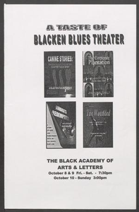 Flyer: A Taste of Blacken Blues Theater