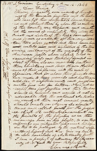 Letter from Chauncey Morse, Canterbury, [Conn.], to William Lloyd Garrison, [April] 12 - 1846