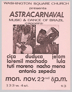 Flyer advertising Astracarnaval