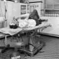 Freedom Rider James Peck on an operating table in a hospital in Birmingham, Alabama, after he was attacked by a mob at the local bus station.