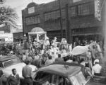 Float in an African American Mardi Gras parade in Mobile, Alabama.