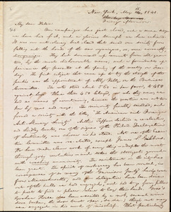 Thumbnail for Letter from William Lloyd Garrison, New York, to Helen Eliza Garrison, May 16 [i.e. 15], 1840