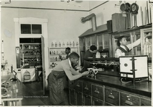 Students Working in Science Lab, Storer College, Harpers Ferry, W. Va.