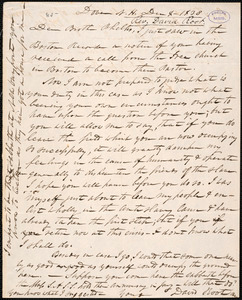 Letter from David Root, Dover, to Amos Augustus Phelps, Dec 4 - 1838