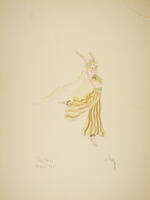 Costume design for Slave Dancer (Armide; Act V)