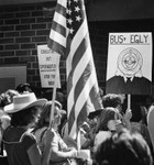 Protest of forced busing for school desegregation