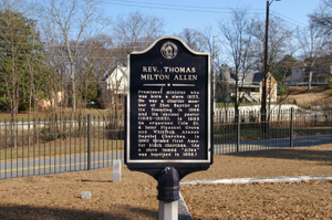 Rev. Thomas Milton Allen historical marker