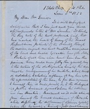 Letter to] My Dear Mr. Garrison [manuscript