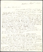 Letter to] My Dear Caroline [manuscript