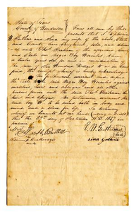 Agreement for sale of Hercules, an enslaved boy