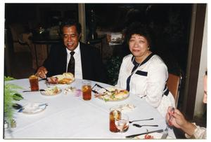 Man and Woman at Dorothy Washington Lunch