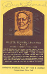 Walter Fenner "Buck" Leonard Hall of Fame card