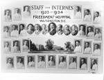 Staff and internes, 1933-1934, Freedmen's Hospital, Washington, D.C