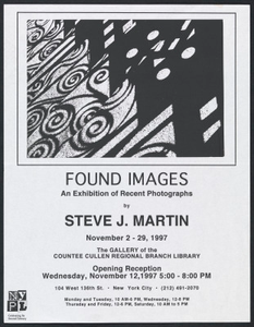 Found Images: An Exhibition of Recent Photographs by Steve J. Martin