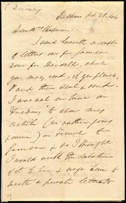 Letter to] Dear Mrs. Chapman [manuscript