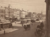 Street cars on Dexter Avenue being shut down for violating city ordinance requiring segregated street cars.