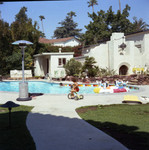 Children around the pool at Berry Gordy's party, Los Angeles