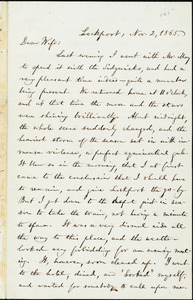 Letter from William Lloyd Garrison, Lockport, [N.Y.], to Helen Eliza Garrison, Nov. 2, 1865