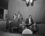 Winfield King Trio performing for Calneta Imports, 1133 23rd Ave., Seattle, May 21, 1960