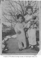 Juanita and Dorothy Alexander with teddy bears, Seattle, 1922