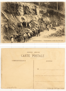 Thysville Terrassiers noirs au travail