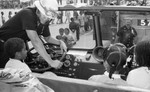 Fire Department at Manchester Ave. School, Los Angeles, 1983