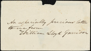 Letter from William Lloyd Garrison, Rockledge, to Fanny Garrison Villard, Sept. 21, 1866