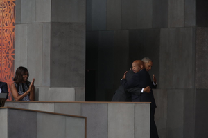 President Barack Obama and First Lady Michelle Obama Attend the Dedication of the Smithsonian's National Museum of African American History and Culture