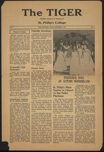 The Tiger (San Antonio, Tex.), Vol. 5, No. 2, Ed. 1, December 1955