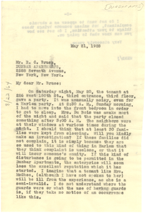 Letter from W. E. B. Du Bois to Paul Laurence Dunbar Apartments, Inc.