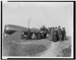 [Class from Hampton Institute, Hampton, Va., looking at cannon at Fort Monroe]