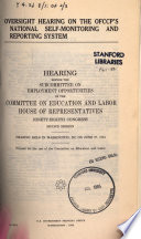 Thumbnail for Oversight hearing on the OFCCP's national self-monitoring and reporting system : hearing before the Subcommittee on Employment Opportunities of the Committee on Education and Labor, House of Representatives, Ninety-eighth Congress, second session, hearing held in Washington, DC, on June 27, 1984