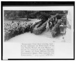 President Coolidge making his first address as president from the south steps of the White House to members of the National Assn. of Post Office Clerks - Postmaster Genl. New beside the President