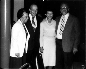 Raymond Presley (right) with (left to right) Jerlyn Gooden, Kenneth H. Presley and Gloria Y. Massey