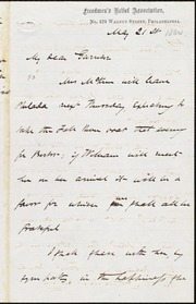 Letter to] My dear Garrison [manuscript