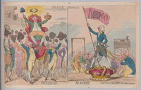 France, freedom graphic ; Britain, slavery.