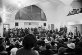 Martin Luther King, Jr., speaking to an audience at Tabernacle Baptist Church in Selma, Alabama.