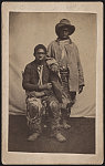 Thumbnail for [Two unidentified escaped slaves wearing ragged clothes]