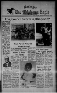 Thumbnail for Muskogee The Oklahoma Eagle (Muskogee, Okla.), Vol. 4, No. 18, Ed. 1 Thursday, April 13, 1978 The Oklahoma Eagle Muskogee Edition