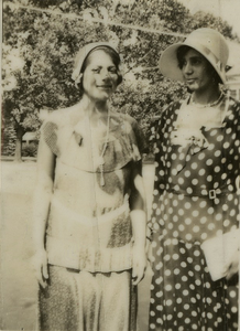 Young Henrietta and Sara E. Cephas standing together