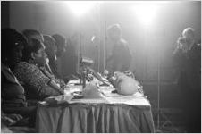 Man speaking at a hearing of the Senate Subcommittee on Employment, Manpower, and Poverty at the Heidelberg Hotel in Jackson, Mississippi.