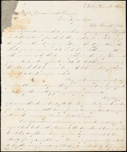 Thumbnail for Letter from Female Literary Association, Phila[delphia, Pennsylvania], to William Lloyd Garrison and Isaac Knapp