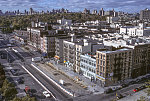 View SW along Malcolm X Blvd. from W. 114th St., Harlem, 1997