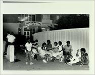 Atlanta Subsidized Housing, Residents Congregate Outside Cosby A. Spear Memorial Towers Housing Project