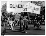 "Black Gay's Unite" banner