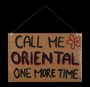 "Call me Oriental..." Women's March 2017 sign